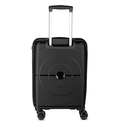 Mala de Bordo 39L Rodas 360° Preta Com Cadeado e USB