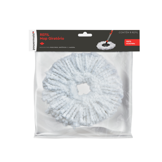 Refil de Microfibra para Mop Giratório Ø32cm