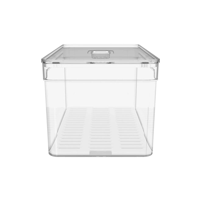 Organizador De Geladeira com Tampa Acrílico 5L Clear Fresh