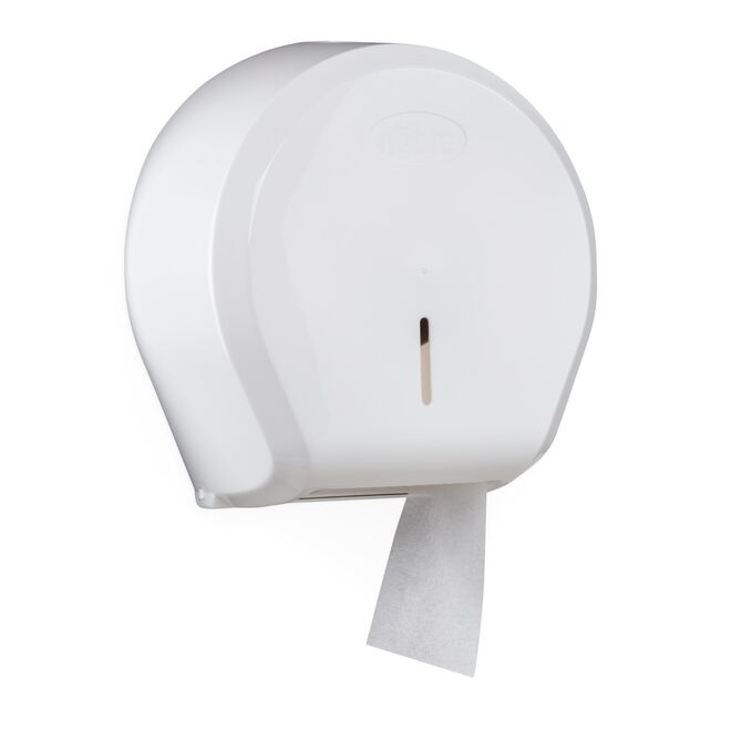 Dispenser Papel Higiênico Rolão 300/500m Preto/Branco  - Nobre