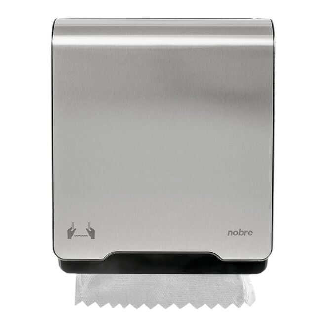 Dispenser Autocortante Inox para Toalha em Bobina Mecânico - Nobre