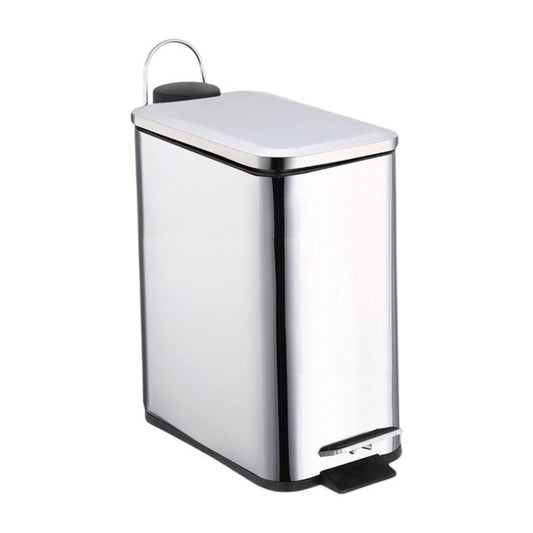 Lixeira Inox Retangular com Pedal 5L Acetinado - Mood