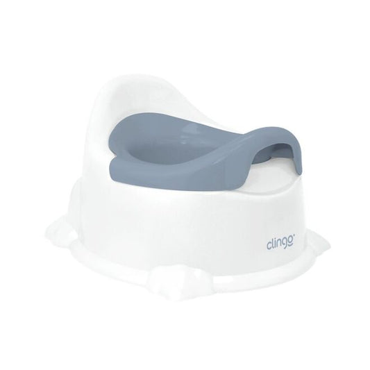 Troninho Infantil Potty Branco/Azul – Desfralde Higienização Fácil