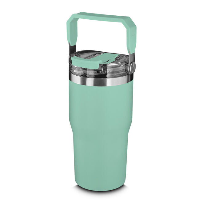 Garrafa Copo Térmico Parede Dupla em Aço Inox Verde 650ml