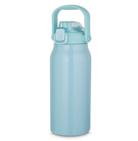 Garrafa Litrão com Alça e Bico 1,5L em Aço Inox Azul