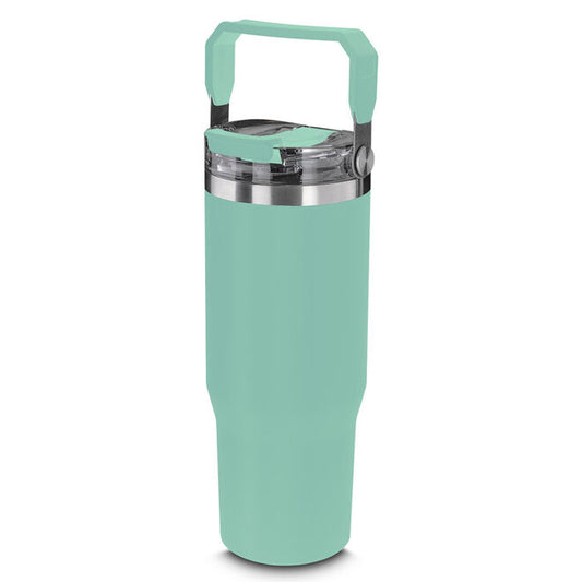 Garrafa Copo Térmico Parede Dupla em Aço Inox Verde 950ml