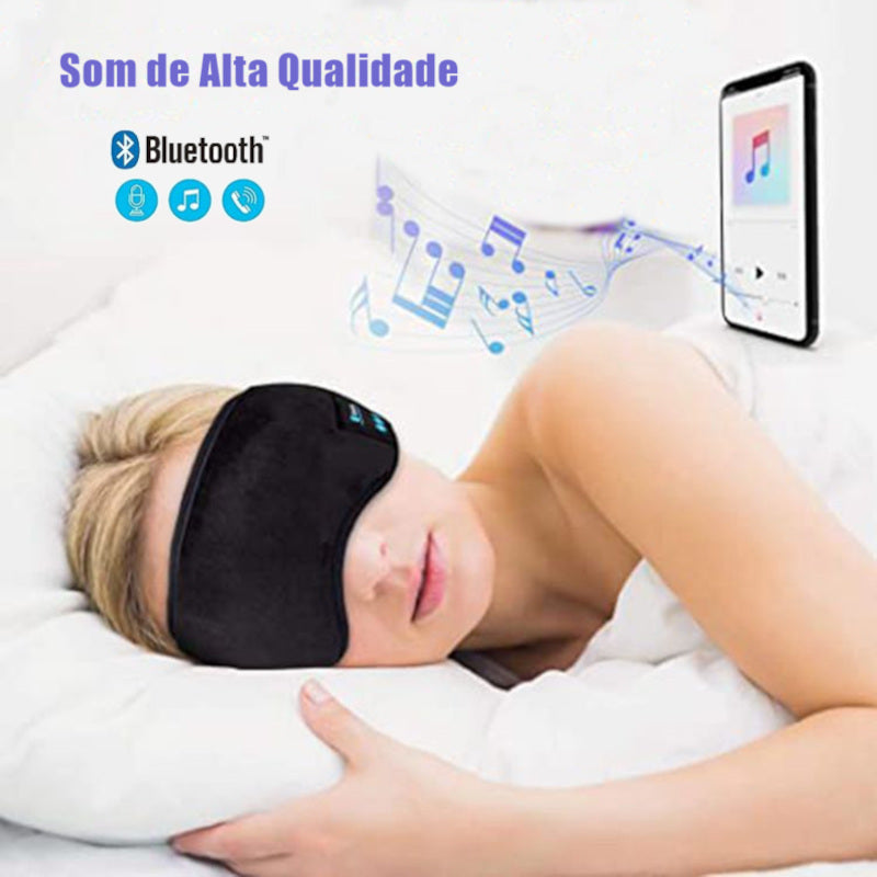 Máscara de Dormir com Fone de Ouvido Bluetooth | Frete Grátis