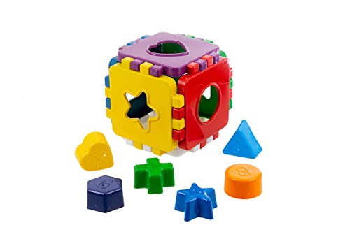 Brinquedo infantil cubo com blocos coloridos