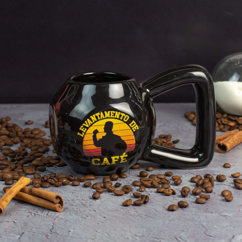 Caneca Kettlebell Black Levantamento de Café