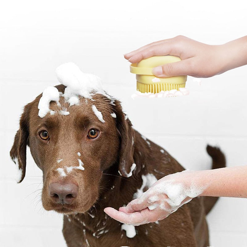 Escova Shampoo e Massageadora para Pet