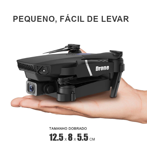 Drone para adulto iniciante com duas câmeras pequeno.